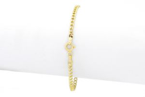 Baba arany karkötő Pancer gravírozható lapbetéttel - 