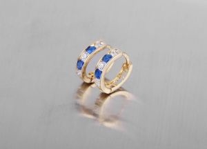 Arany gyermek fülbevaló 8mm belső átmérővel - Arany gyerek fülbevaló