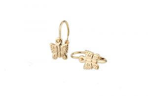 Arany bébi és gyermek fülbevaló bf-p02-sa - Arany gyerek fülbevaló