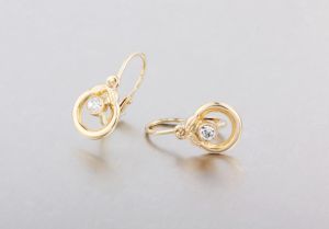 Arany bébi és gyermek fülbevaló f.f-ald-467 - Arany baba fülbevalók