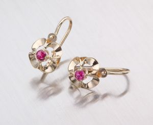 Arany bébi és gyermek fülbevaló gy.p-ald-429 - Arany gyerek fülbevaló