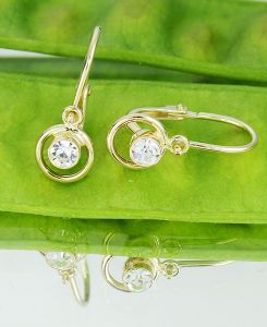 Arany bébi és gyermek fülbevaló j.f-ald-425 - Arany gyerek fülbevaló