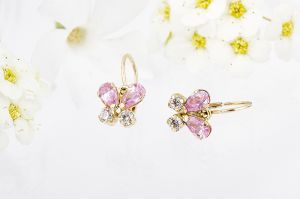 Arany bébi és gyermek fülbevaló x.-a140.4.102 - Arany gyerek fülbevaló