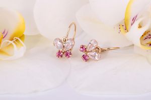 Arany bébi és gyermek fülbevaló x.-a140.4.105 - Arany baba fülbevalók