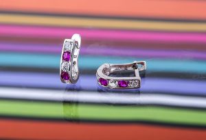 Ezüst bébi és gyermek fülbevaló bp.35.4.8 - Ezüst gyerek fülbevaló