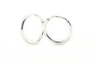 Ezüst baba fülbevaló karika 8mm belső átmérővel - Arany baba fülbevalók