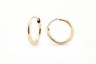 Arany karika fülbevaló vékony 9mm